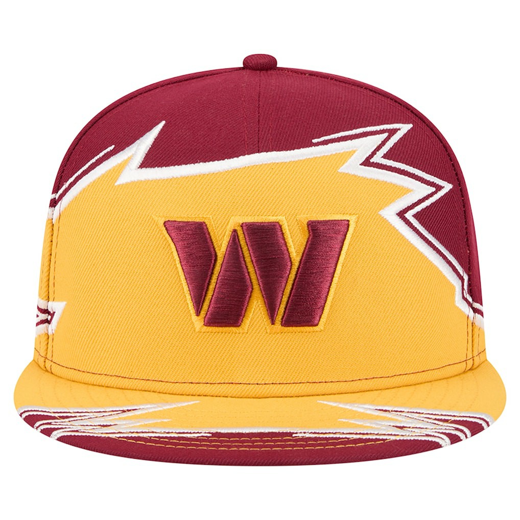 Washington Commanders New Era Break 59FIFTY Fitted Hat - Burgundy/Gold - NFL
