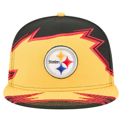 Pittsburgh Steelers New Era Break 59FIFTY Fitted Hat - Black/Gold - NFL
