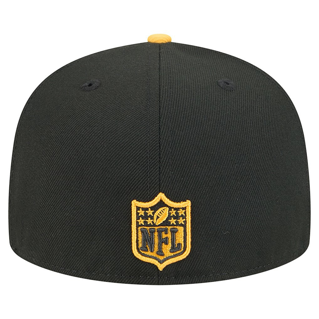 Pittsburgh Steelers New Era Break 59FIFTY Fitted Hat - Black/Gold - NFL