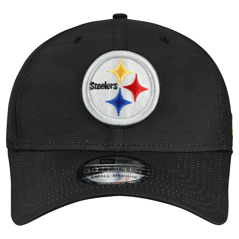 Pittsburgh Steelers New Era Tonal Camo 39THIRTY Stretch Fit Hat - Black - NFL