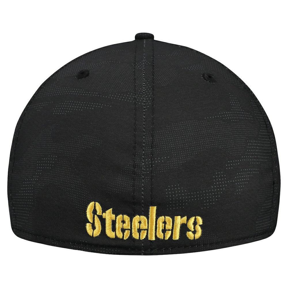 Pittsburgh Steelers New Era Tonal Camo 39THIRTY Stretch Fit Hat - Black - NFL