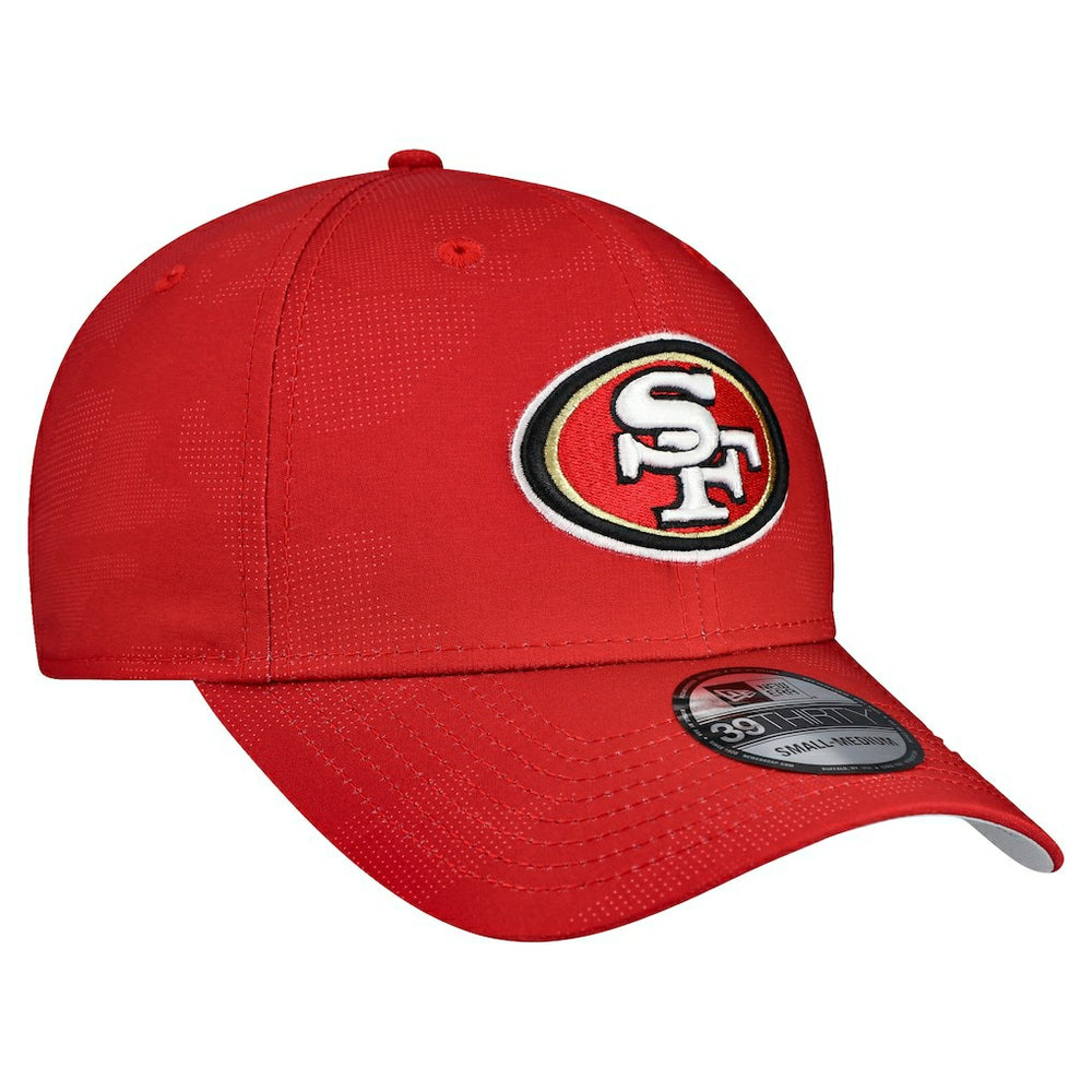 San Francisco 49ers New Era Tonal Camo 39THIRTY Stretch Fit Hat - Scarlet - NFL