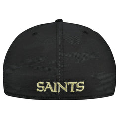 New Orleans Saints New Era Tonal Camo 39THIRTY Stretch Fit Hat - Black - NFL