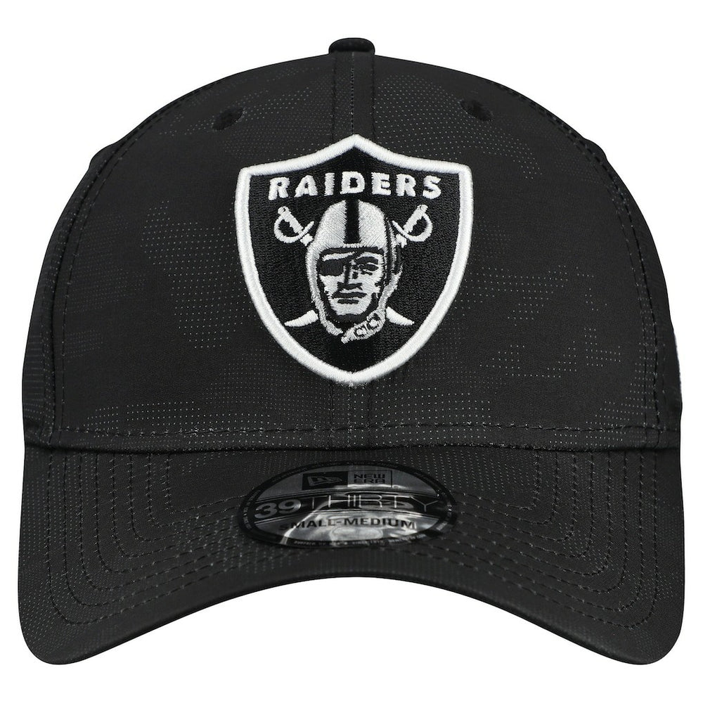Las Vegas Raiders New Era Tonal Camo 39THIRTY Stretch Fit Hat - Black - NFL