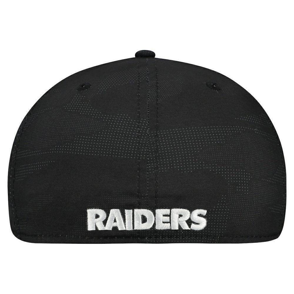 Las Vegas Raiders New Era Tonal Camo 39THIRTY Stretch Fit Hat - Black - NFL