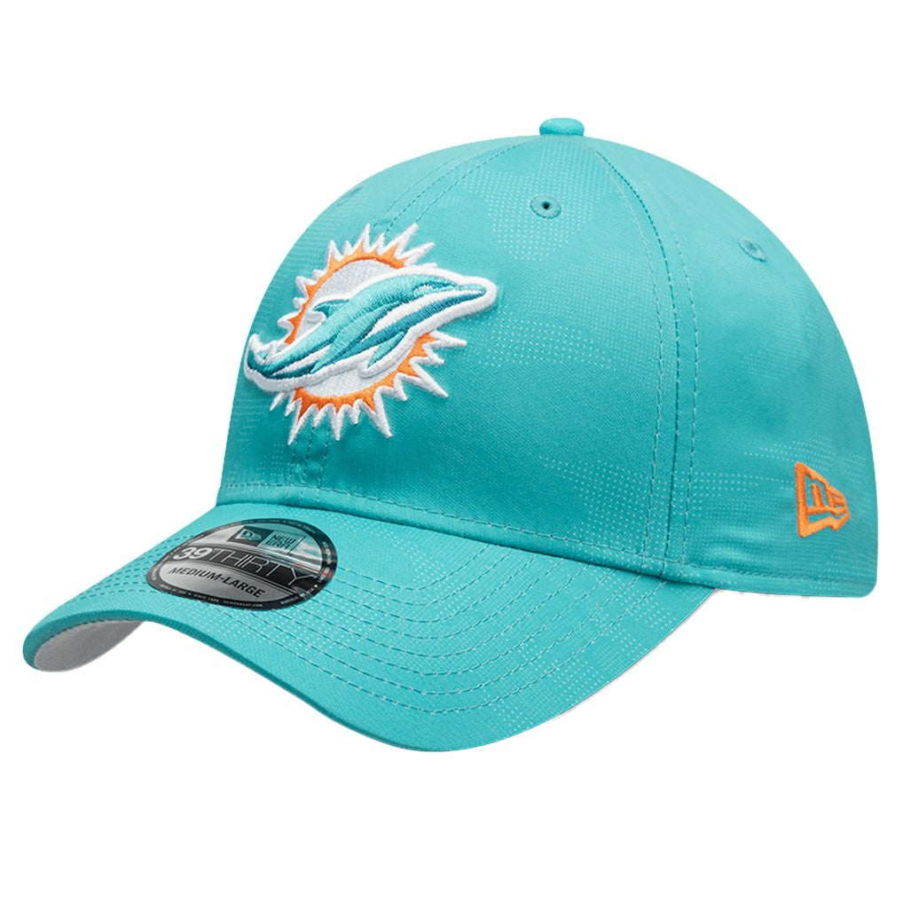 Miami Dolphins New Era Tonal Camo 39THIRTY Stretch Fit Hat - Aqua - NFL
