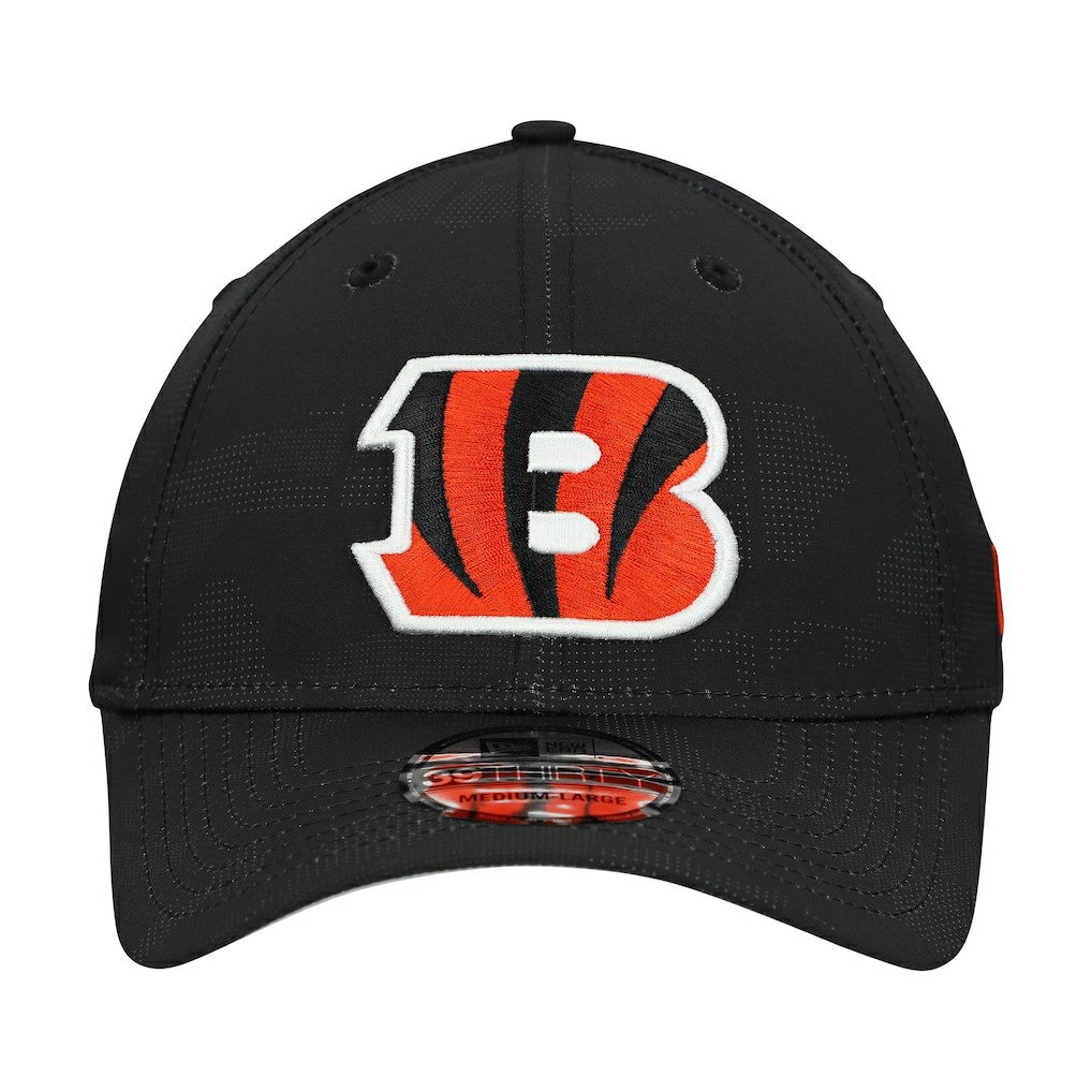 Cincinnati Bengals New Era Tonal Camo 39THIRTY Stretch Fit Hat - Black - NFL