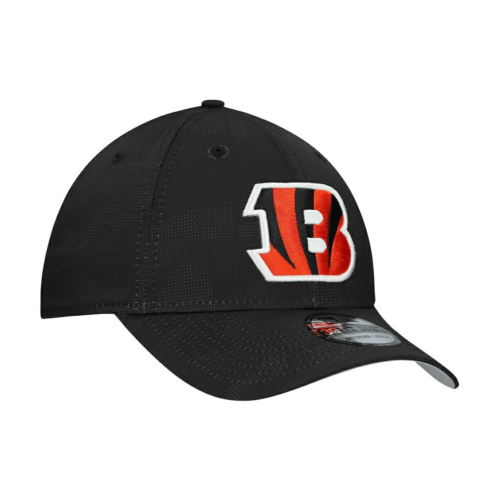 Cincinnati Bengals New Era Tonal Camo 39THIRTY Stretch Fit Hat - Black - NFL