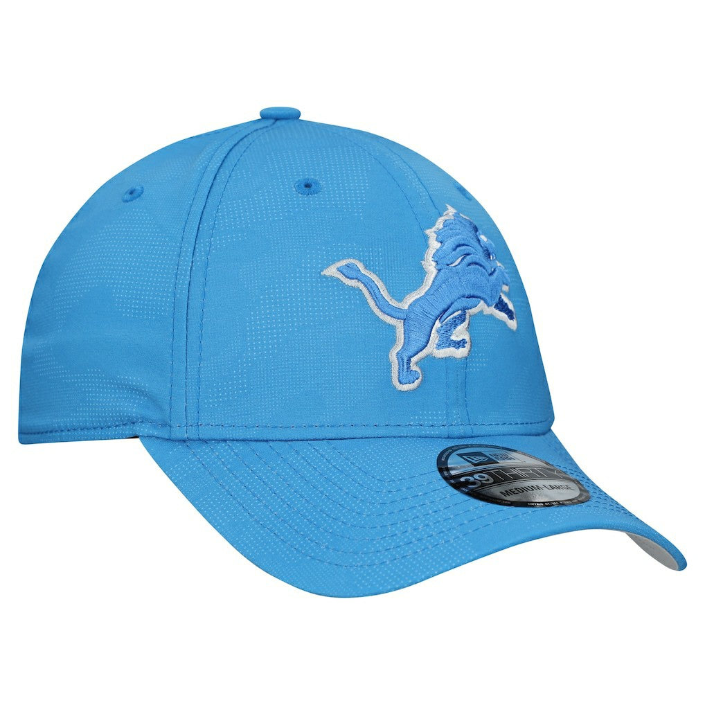 Detroit Lions New Era Tonal Camo 39THIRTY Stretch Fit Hat - Blue - NFL