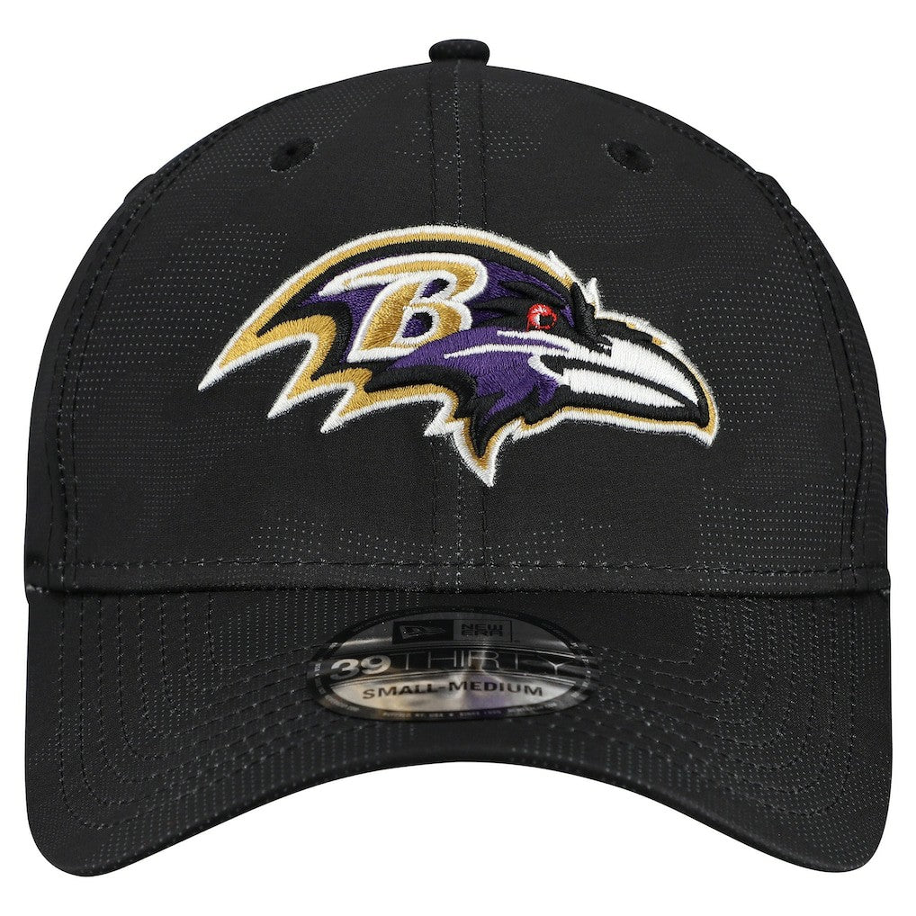 Baltimore Ravens New Era Tonal Camo 39THIRTY Stretch Fit Hat - Black - NFL