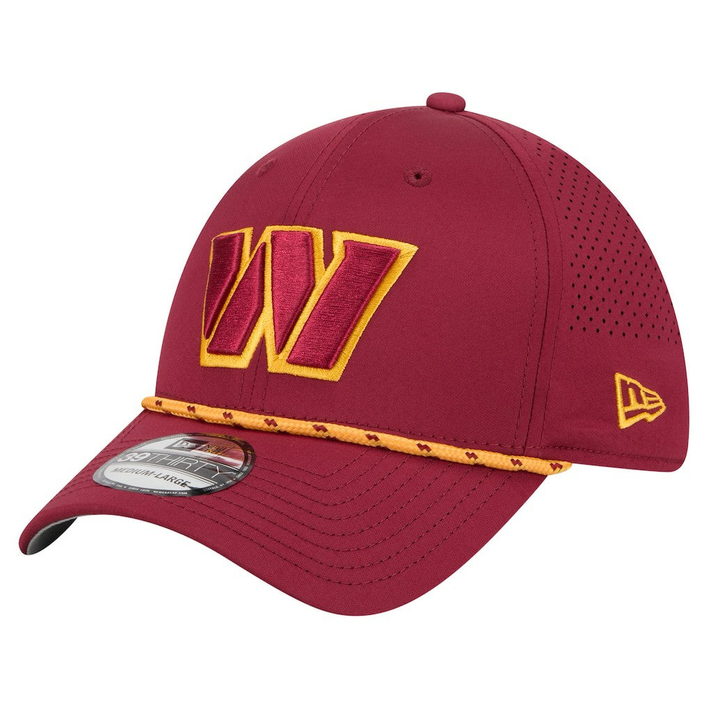 Washington Commanders New Era Perforated 39THIRTY Flex Hat - Burgundy - NFL