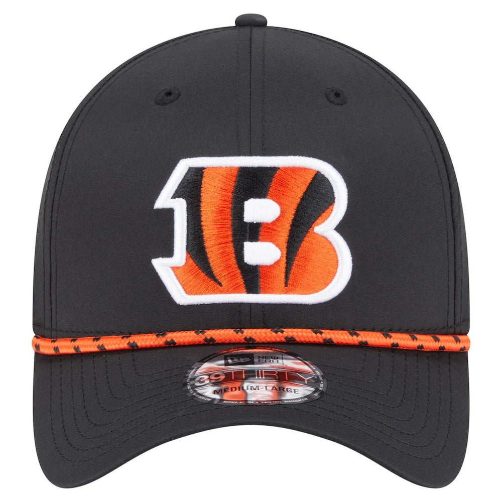 Cincinnati Bengals New Era Perforated 39THIRTY Flex Hat - Black - NFL