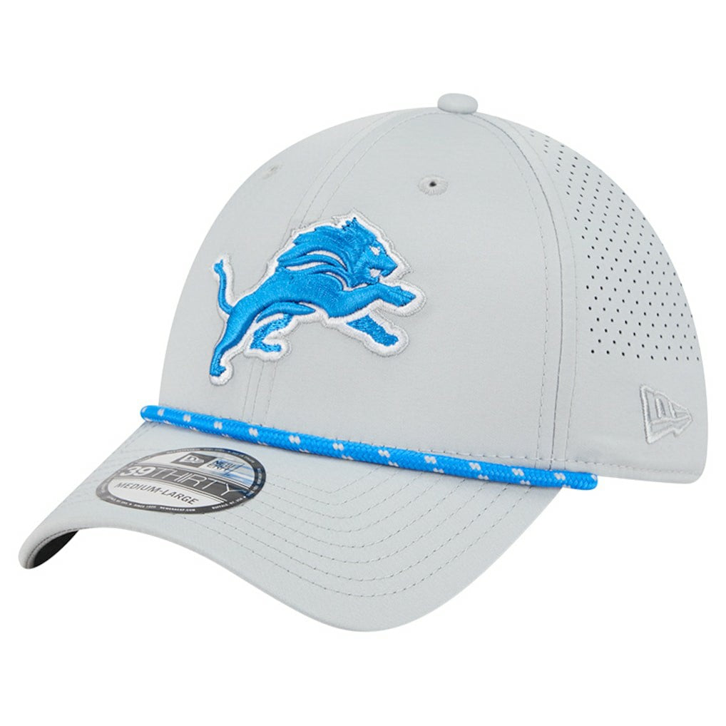 Detroit Lions New Era Perforated 39THIRTY Flex Hat - Blue - NFL