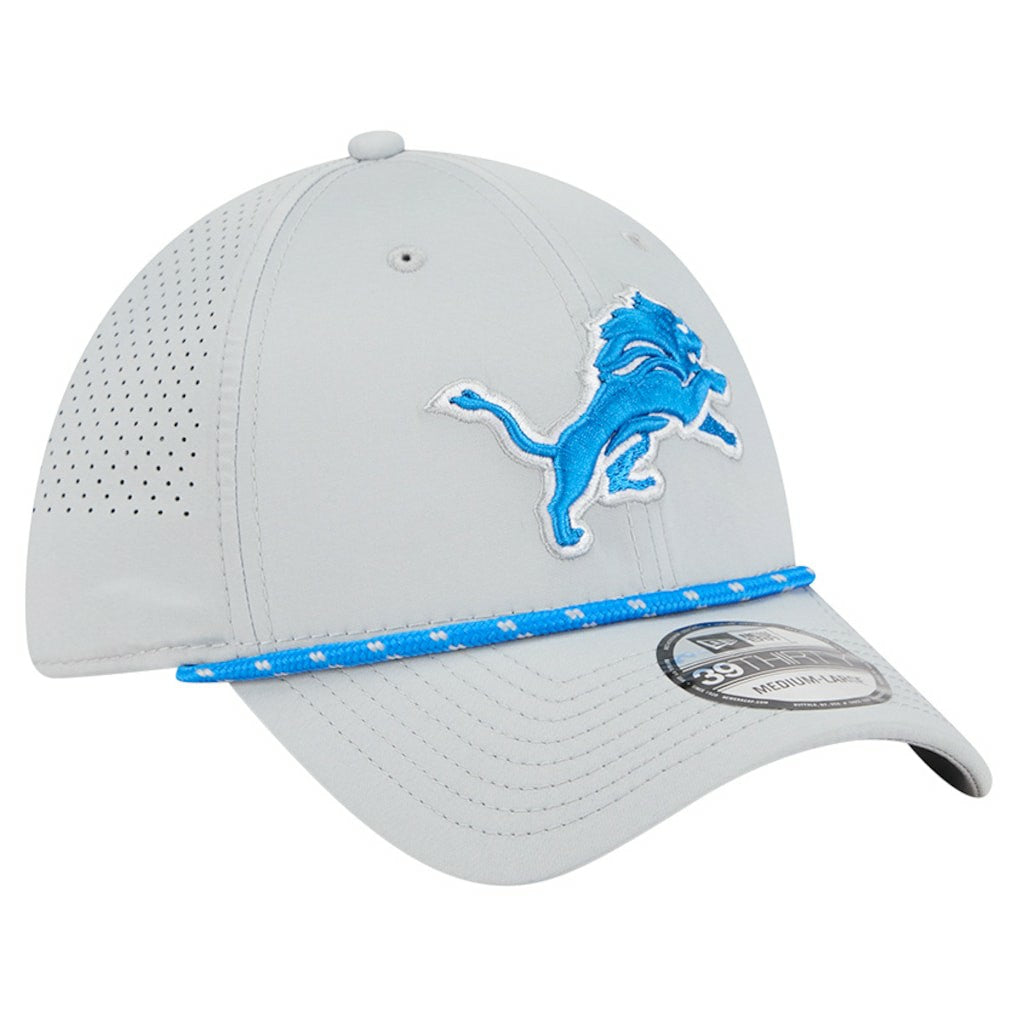 Detroit Lions New Era Perforated 39THIRTY Flex Hat - Blue - NFL