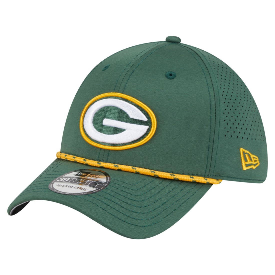 Green Bay Packers New Era Perforated 39THIRTY Flex Hat - Green - NFL