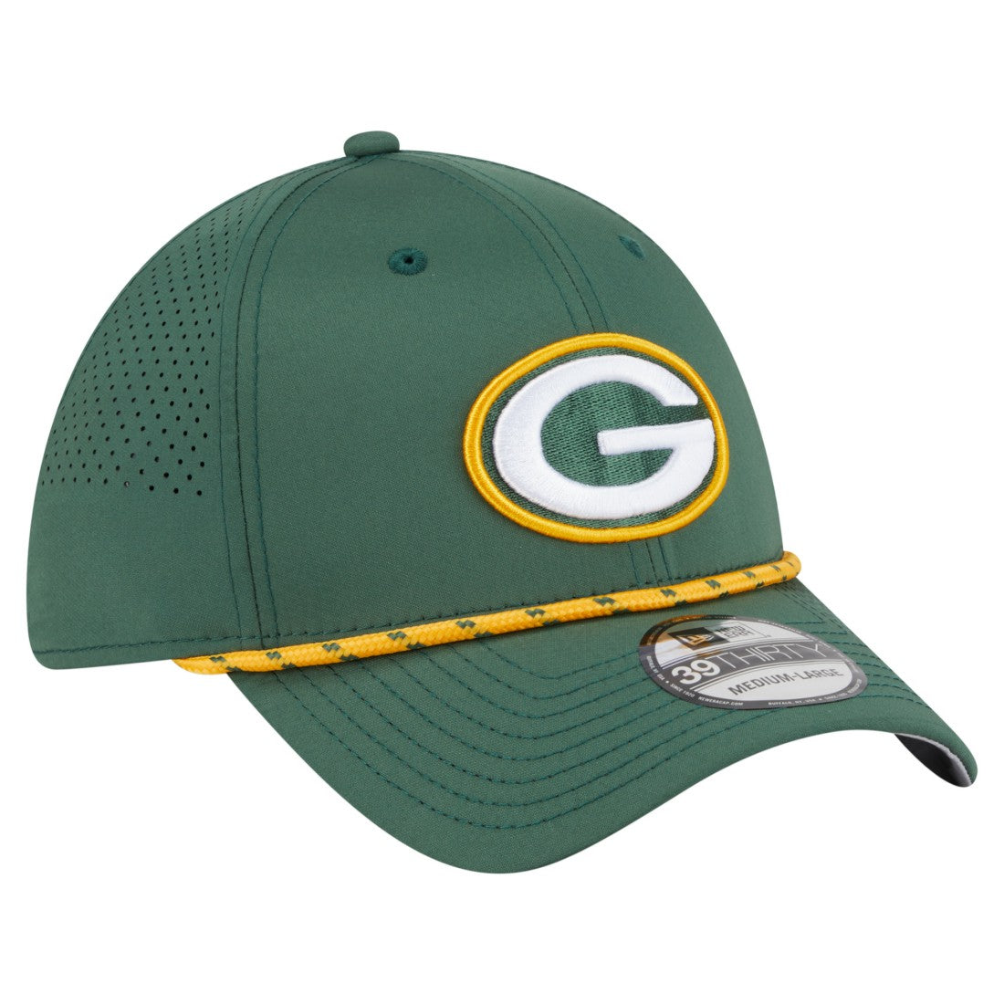 Green Bay Packers New Era Perforated 39THIRTY Flex Hat - Green - NFL