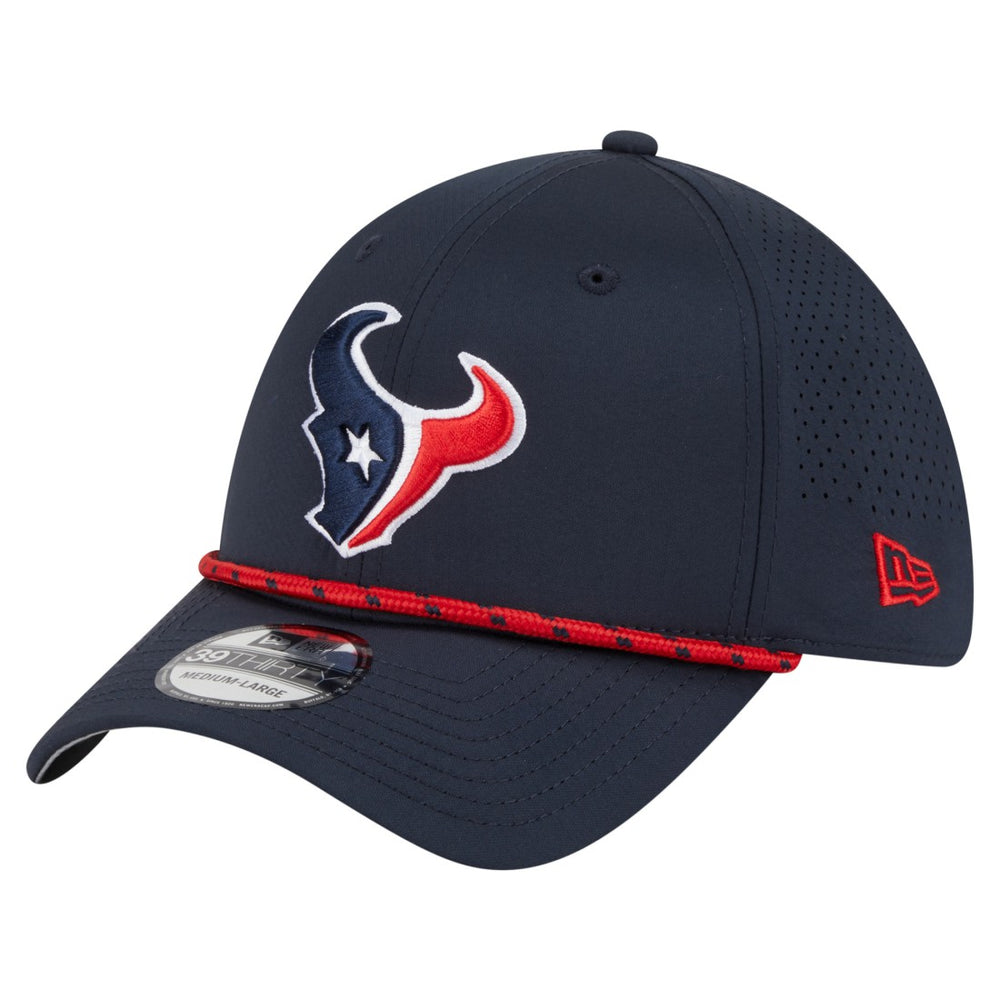 Houston Texans New Era Perforated 39THIRTY Flex Hat - Navy - NFL