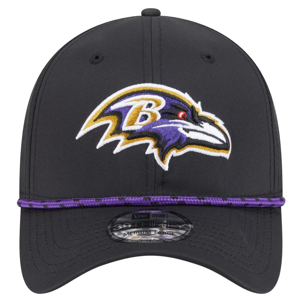 Baltimore Ravens New Era Perforated 39THIRTY Flex Hat - Black - NFL