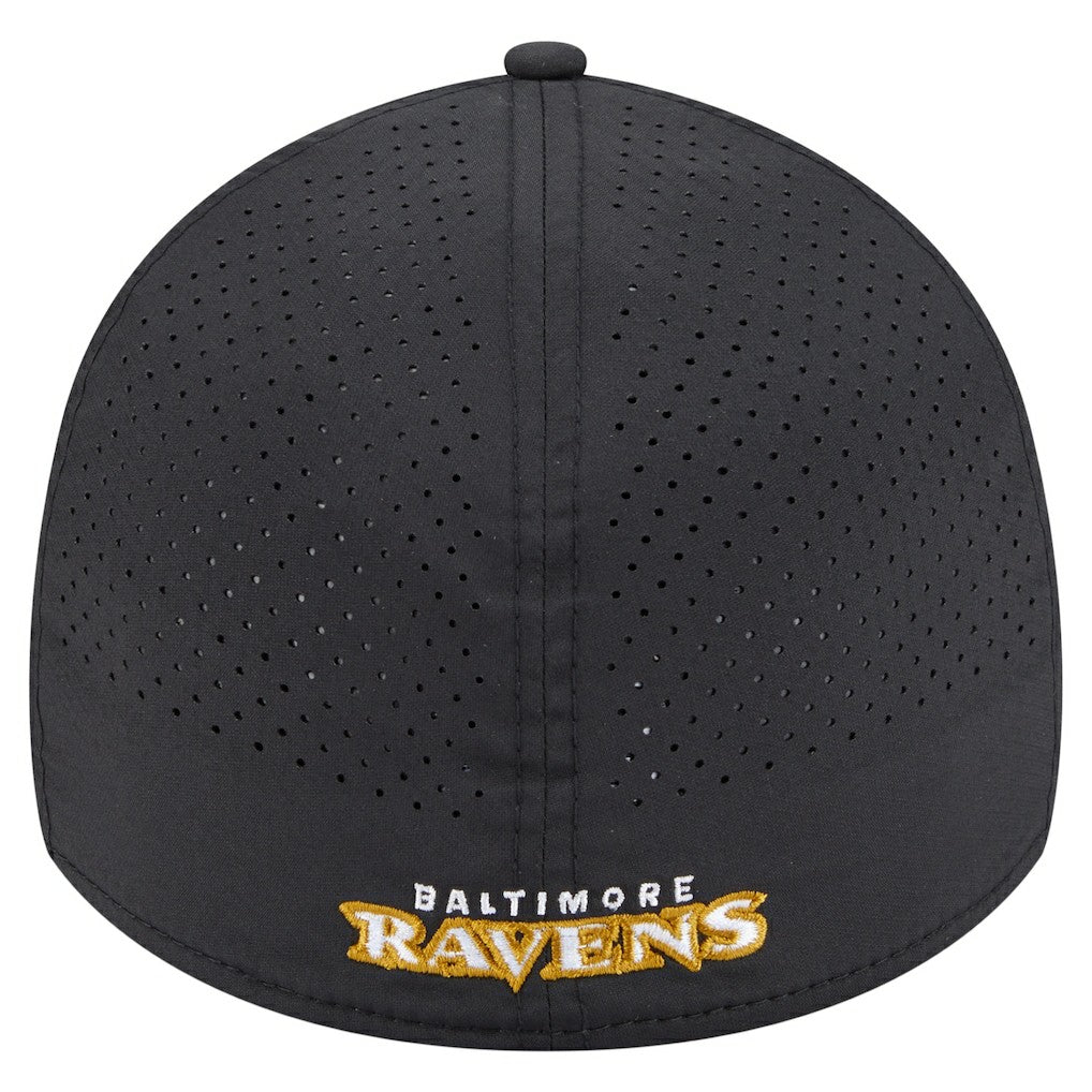 Baltimore Ravens New Era Perforated 39THIRTY Flex Hat - Black - NFL