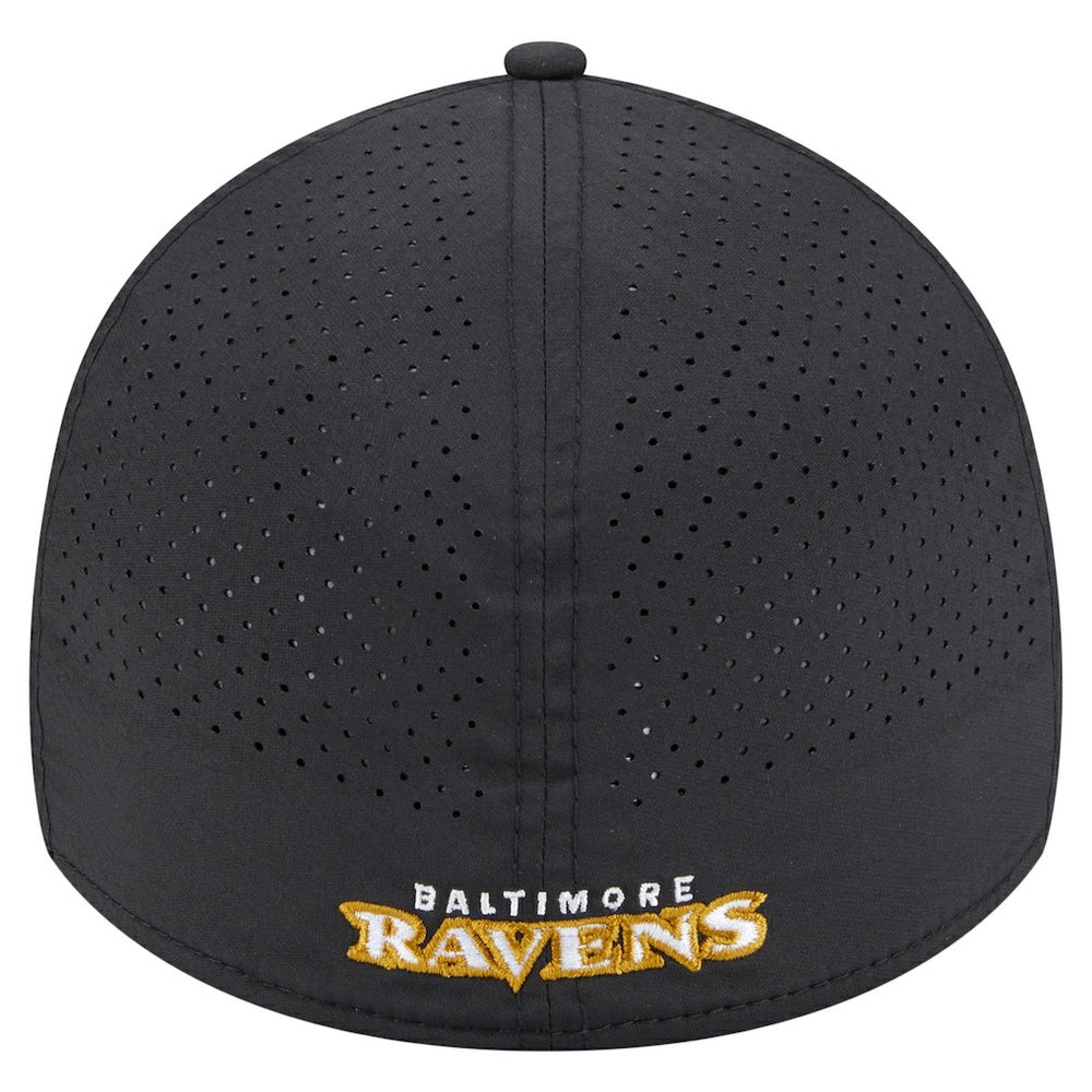 Baltimore Ravens New Era Perforated 39THIRTY Flex Hat - Black - NFL