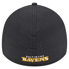 Baltimore Ravens New Era Perforated 39THIRTY Flex Hat - Black - NFL