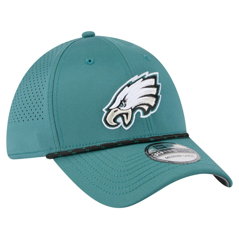 Philadelphia Eagles New Era Perforated 39THIRTY Flex Hat - Midnight Green - NFL