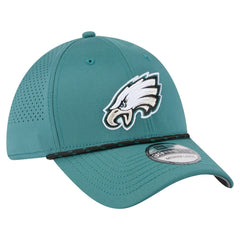 Philadelphia Eagles New Era Perforated 39THIRTY Flex Hat - Midnight Green - NFL