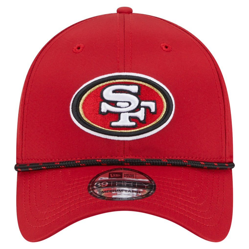 San Francisco 49ers New Era Perforated 39THIRTY Flex Hat - Scarlet - NFL