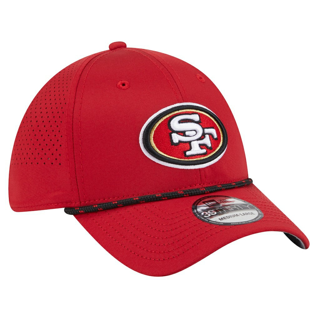 San Francisco 49ers New Era Perforated 39THIRTY Flex Hat - Scarlet - NFL