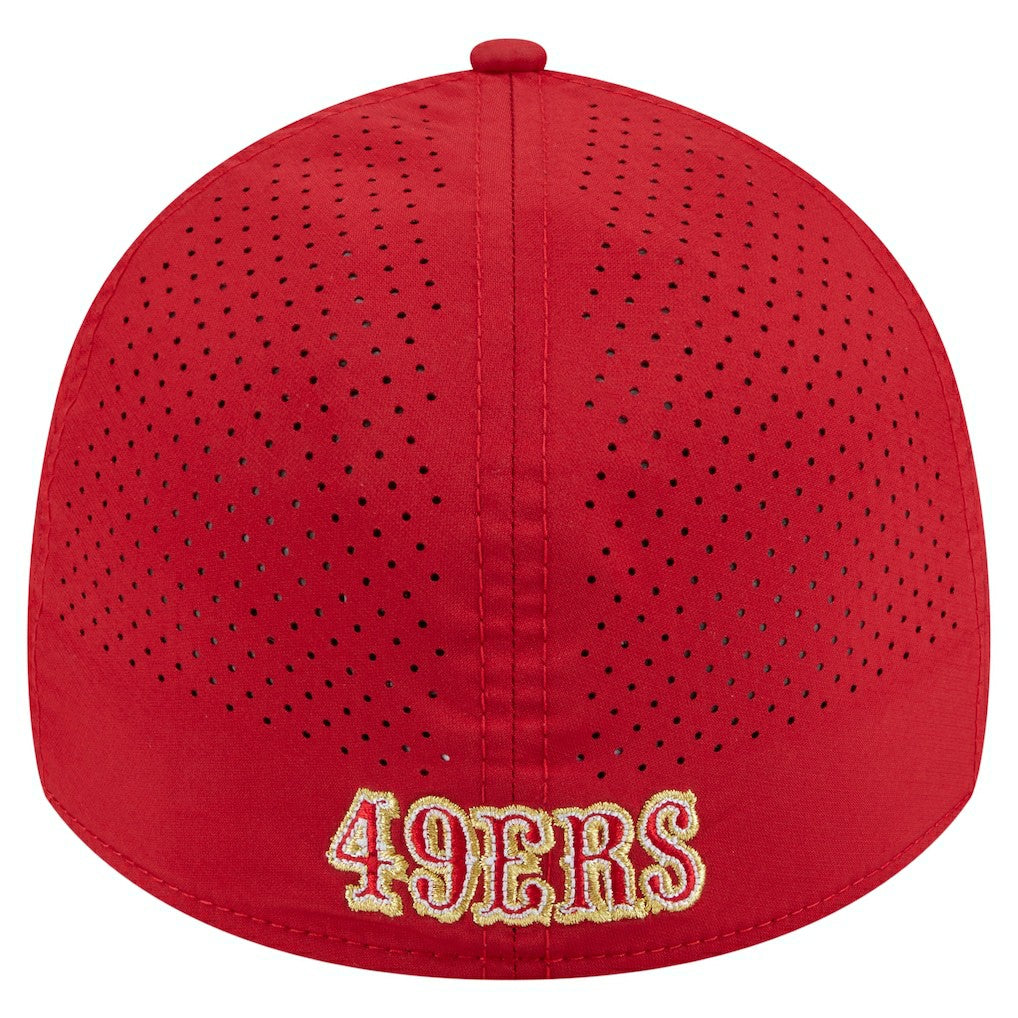 San Francisco 49ers New Era Perforated 39THIRTY Flex Hat - Scarlet - NFL