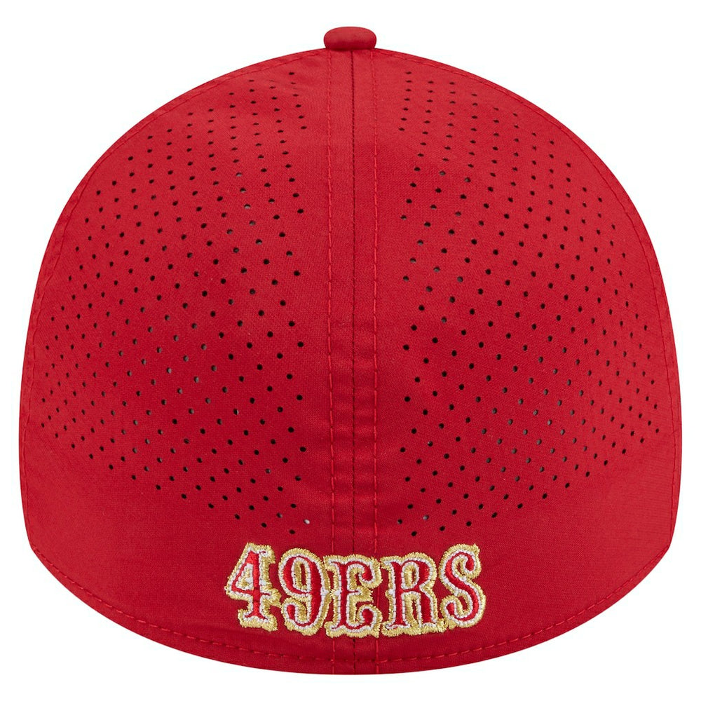 San Francisco 49ers New Era Perforated 39THIRTY Flex Hat - Scarlet - NFL