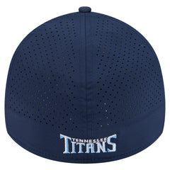 Tennessee Titans New Era Perforated 39THIRTY Flex Hat - Navy - NFL