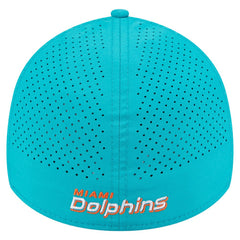 Miami Dolphins New Era Perforated 39THIRTY Flex Hat - Aqua - NFL