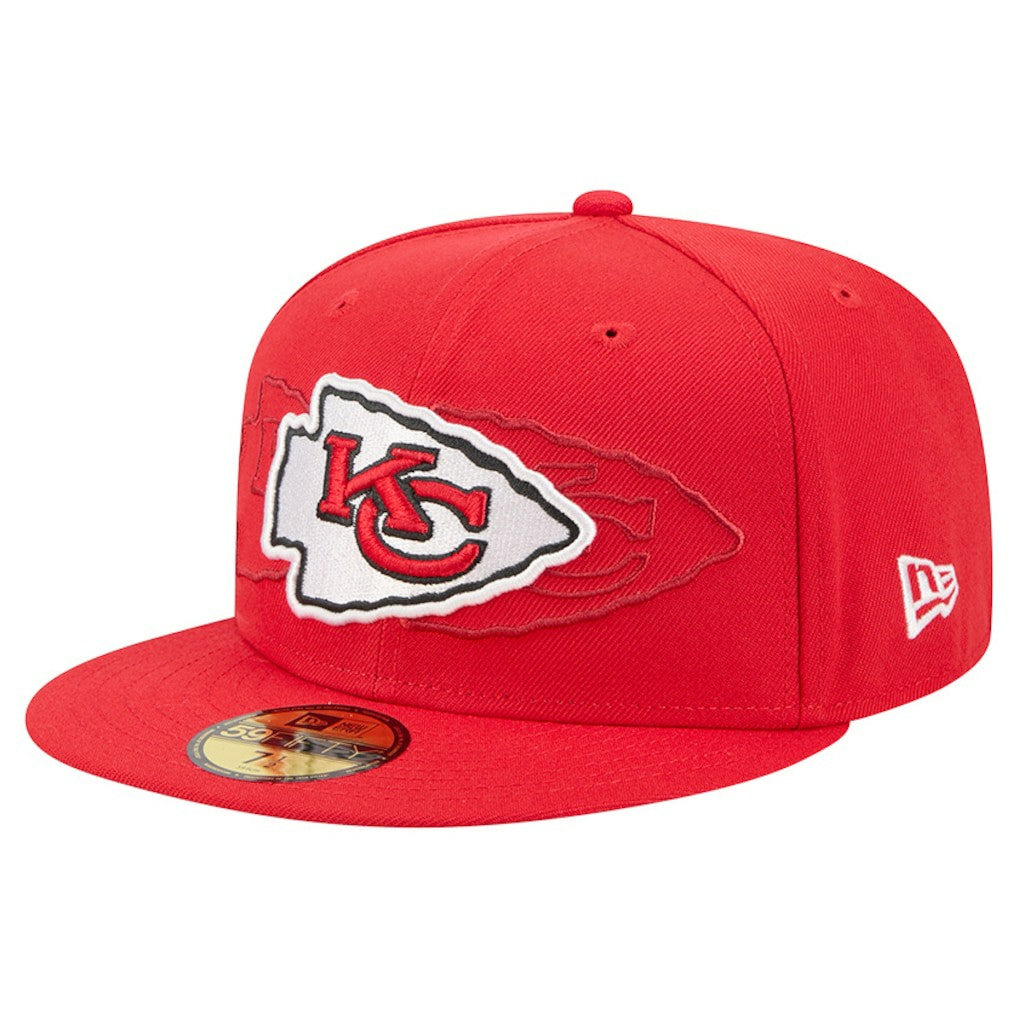 Kansas City Chiefs New Era Tri-Hit 59FIFTY Fitted Hat - Red - NFL