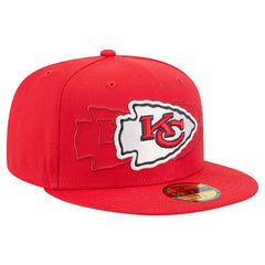 Kansas City Chiefs New Era Tri-Hit 59FIFTY Fitted Hat - Red - NFL