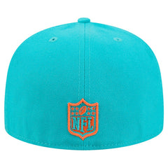 Miami Dolphins New Era Tri-Hit 59FIFTY Fitted Hat - Aqua - NFL