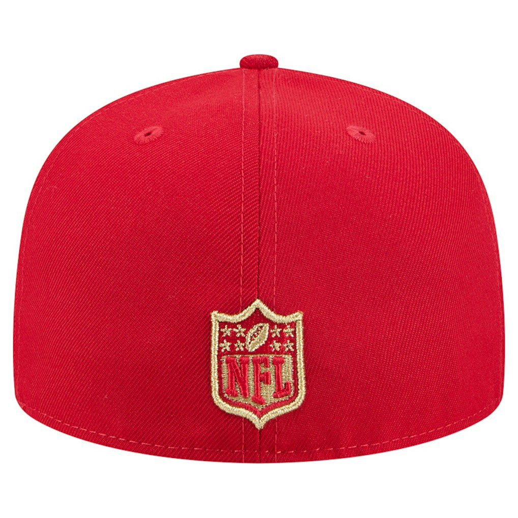 San Francisco 49ers New Era Tri-Hit 59FIFTY Fitted Hat - Scarlet - NFL