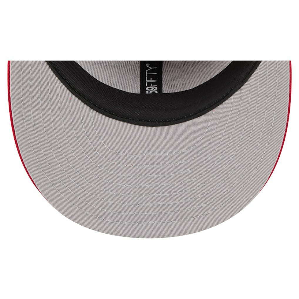 San Francisco 49ers New Era Tri-Hit 59FIFTY Fitted Hat - Scarlet - NFL