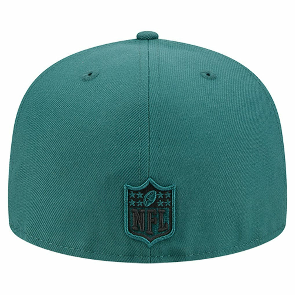 Philadelphia Eagles New Era Tri-Hit 59FIFTY Fitted Hat - Midnight Green - NFL