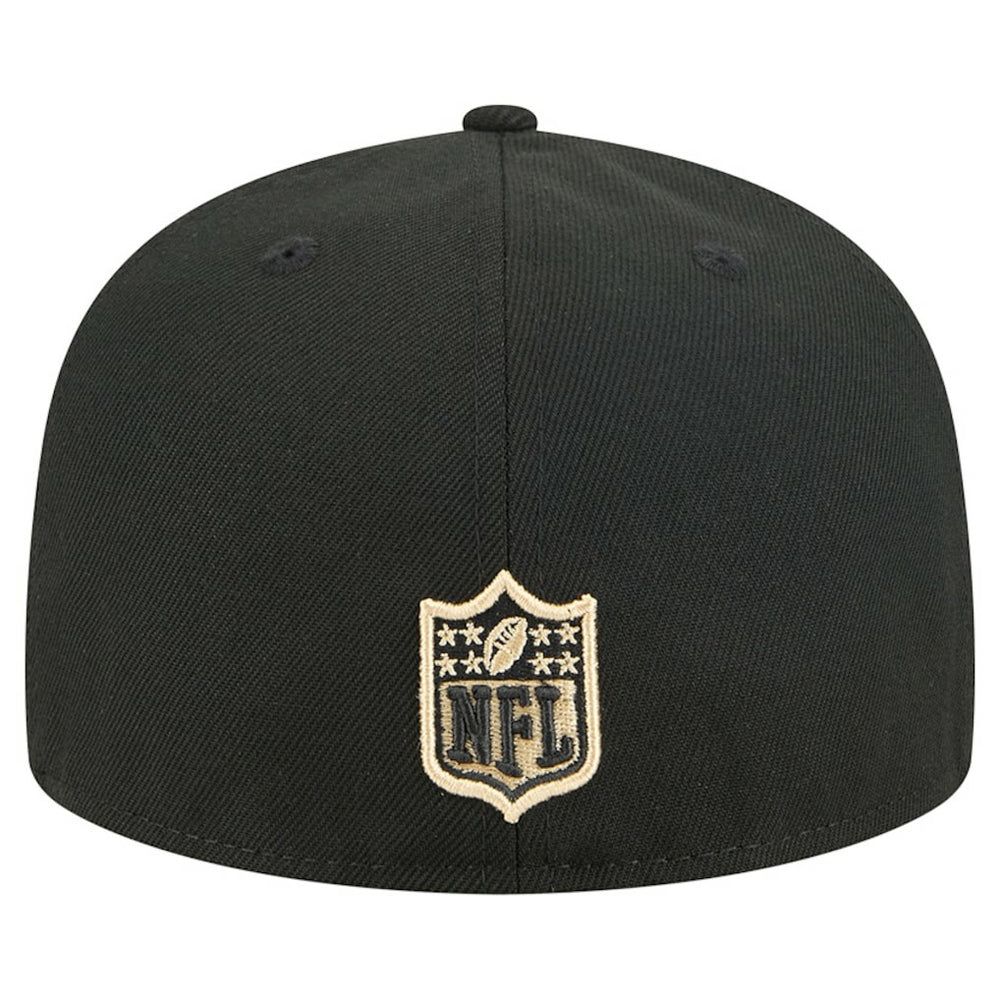 New Orleans Saints New Era Tri-Hit 59FIFTY Fitted Hat - Black - NFL
