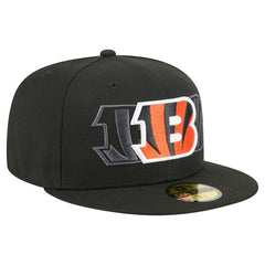 Cincinnati Bengals New Era Tri-Hit 59FIFTY Fitted Hat - Black - NFL
