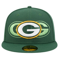 Green Bay Packers New Era Tri-Hit 59FIFTY Fitted Hat - Green - NFL