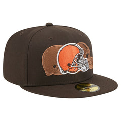 Cleveland Browns New Era Tri-Hit 59FIFTY Fitted Hat - Brown - NFL