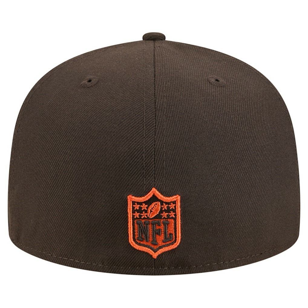Cleveland Browns New Era Tri-Hit 59FIFTY Fitted Hat - Brown - NFL
