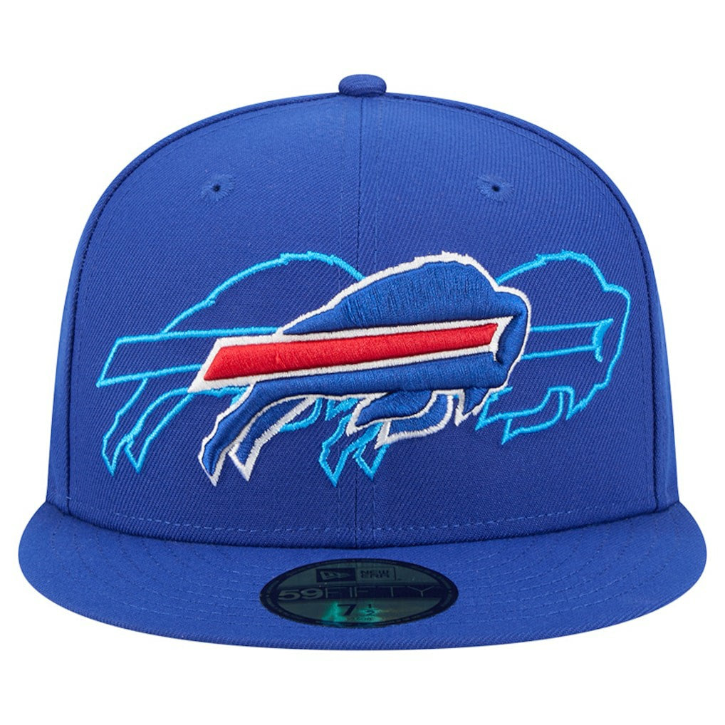 Buffalo Bills New Era Tri-Hit 59FIFTY Fitted Hat - Royal - NFL