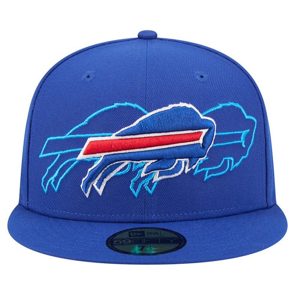 Buffalo Bills New Era Tri-Hit 59FIFTY Fitted Hat - Royal - NFL