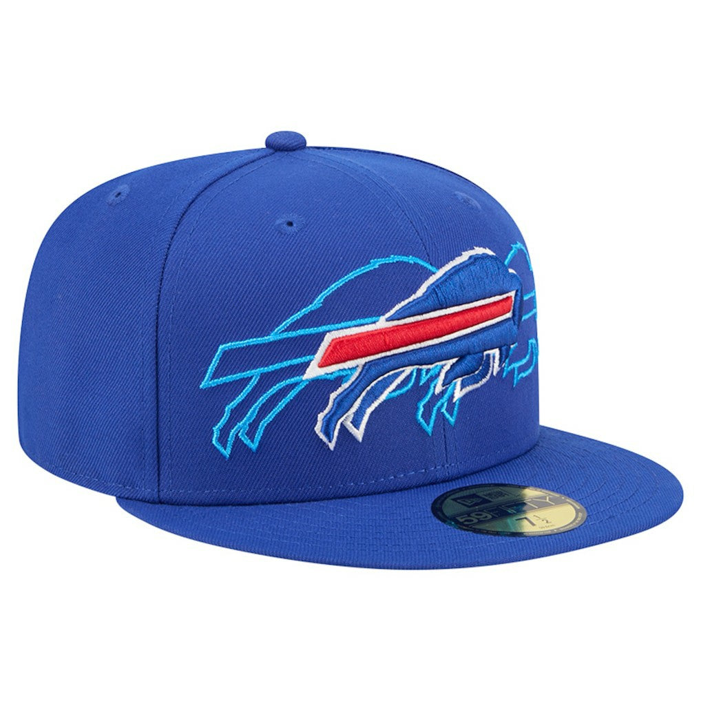 Buffalo Bills New Era Tri-Hit 59FIFTY Fitted Hat - Royal - NFL