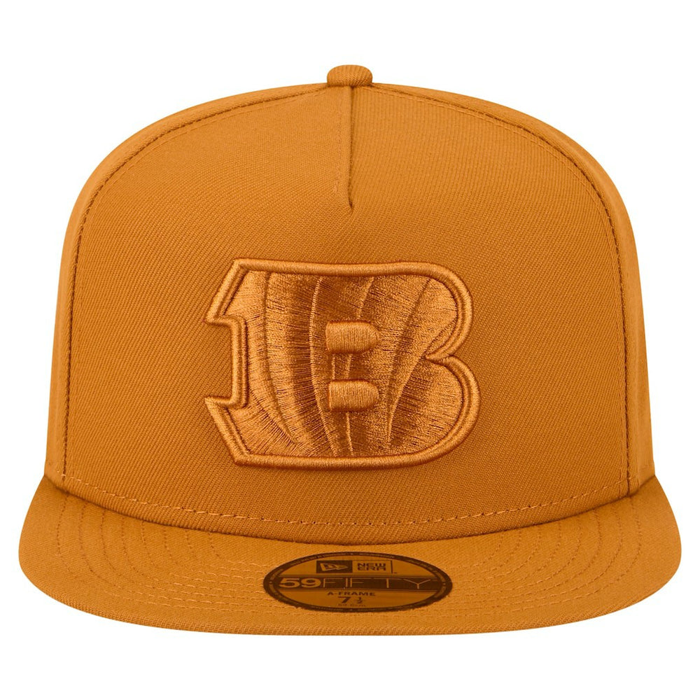 Cincinnati Bengals New Era Color Pack A-Frame 59FIFTY Fitted Hat - Brown - NFL