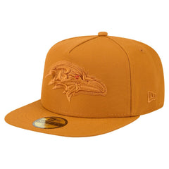 Baltimore Ravens New Era Color Pack A-Frame 59FIFTY Fitted Hat - Brown - NFL
