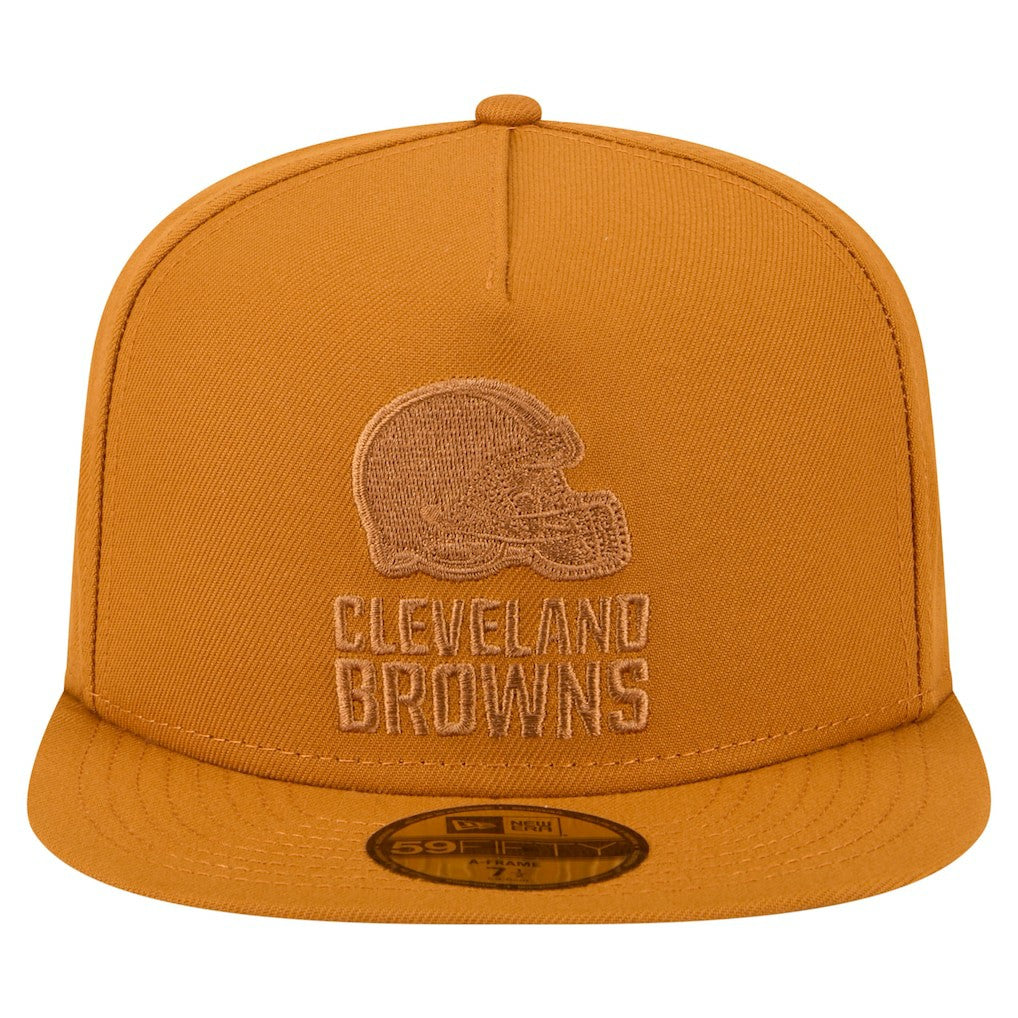 Cleveland Browns New Era Color Pack A-Frame 59FIFTY Fitted Hat - Brown - NFL